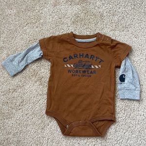 Baby Boys Carhartt Long Sleeve Onesie